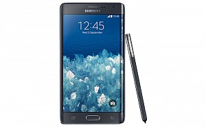 Samsung Galaxy Note Edge Black Front and Side