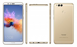 Huawei Honor 7X Gold Front,Back And Side