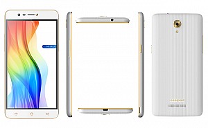 Coolpad Mega 3 Champagne-White Front,Back And Side