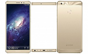 Gionee M7 Power Gold Front,Back And Side