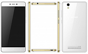 Gionee F103 Pearl White Front,Back And Side