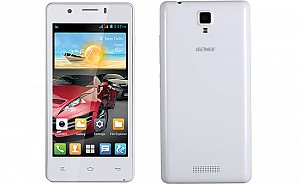Gionee Pioneer P4 White Front And Back