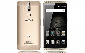 ZTE Axon Elite Ion Gold Front And Back