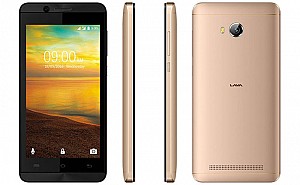 Lava A51 Gold Front,Back And Side