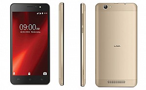 Lava X28 Black-Gold Front,Back And Side