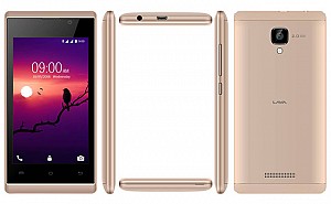 Lava A48 Champagne Front,Back And Side