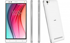 Lava V5 Icy White Front,Back And Side