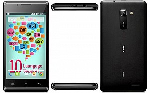 Lava Iris 402e Grey Front,Back And Side