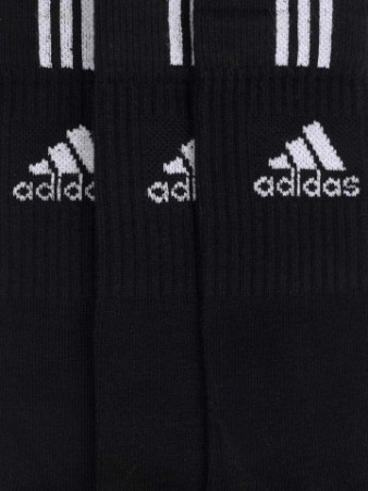 Adidas Unisex Pack of 3 Black Socks00