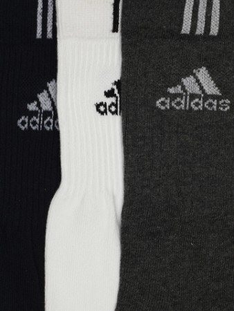 Adidas Unisex Pack of 3 Black Socks01
