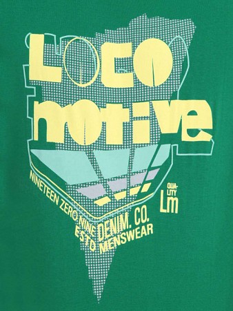 Locomotive men green t-shirt