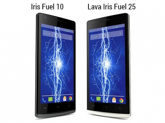 Lava Iris Fuel 10 and Iris Fuel 25