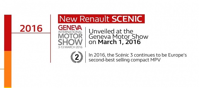 Renault Scenic Confirmed for Geneva Motor Show 