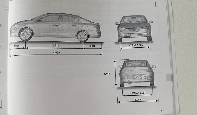 Renault Megane Sedan User Manual Leaked Online