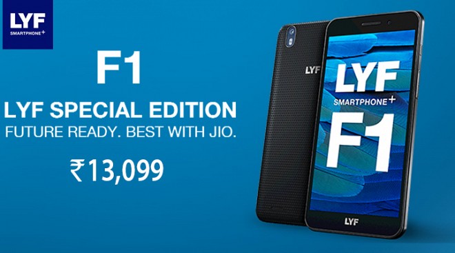 Reliance Lyf F1 Plus Unveiled in India Priced at Rs 13,099