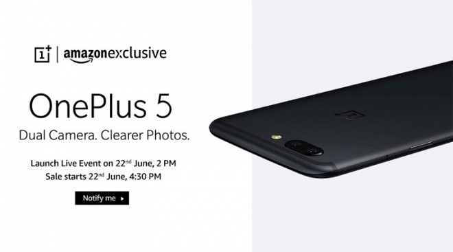 OnePlus 5 India launch today