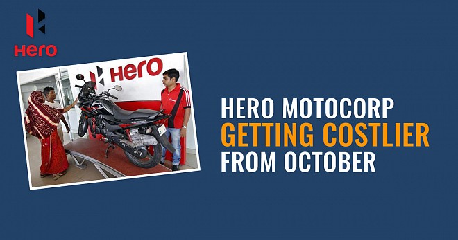 Hero MotorCorp Costlier form October