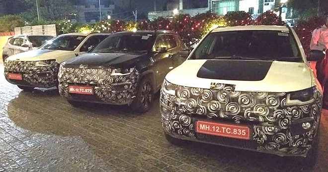 Test mules of Compass Variants Spotted on Jaipur Roads