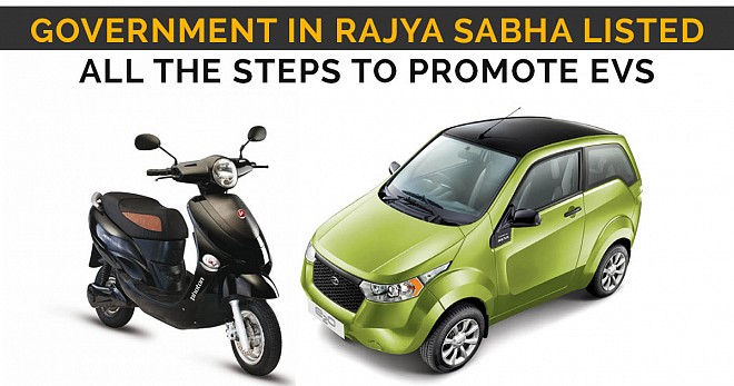 Government in Rajya Sabha Listed Steps To Promote EVs