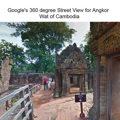 google Street View angkor wat of cambodia