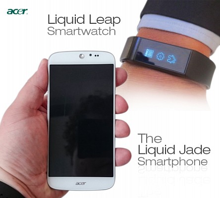 acer smartphone and smartwatch