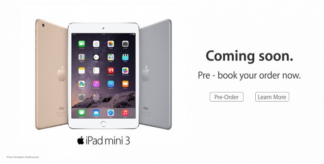 iPad mini 3 on Infibeam