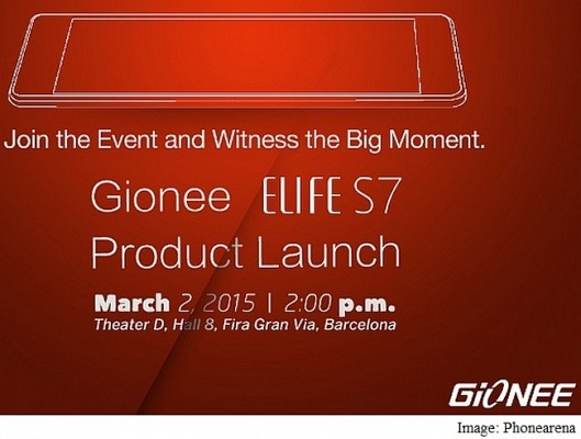 Gionee Elife S7 at MWC 2015
