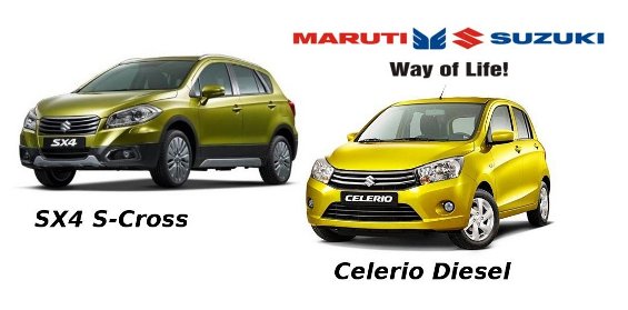 Maruti Celerio Diesel and Maruti SX4 S Cross