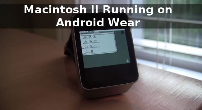 Macintosh running Android Wear Smartwatch