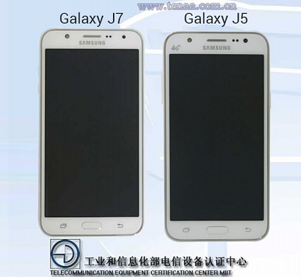 Samsung Galaxy J7 and  Galaxy J5