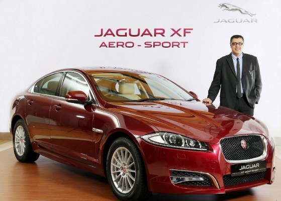 Mr Rohit Suri, President of JLR at the launch of Jaguar XF Aero-Sport