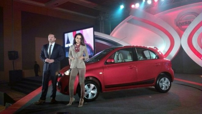 Kangana Ranaut at the launch of Nissan Micra X-Shift in Mumbai