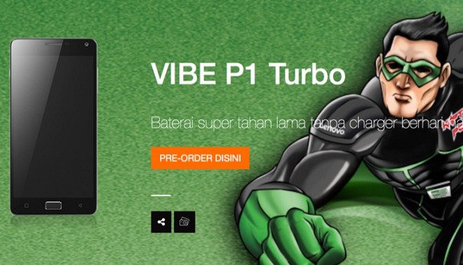 Lenovo Vibe P1 Turbo in Indonesia