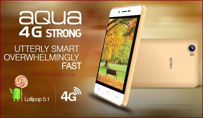 Intex Unveiled Aqua 4G Strong With VoLTE Support at Rs. 4,499