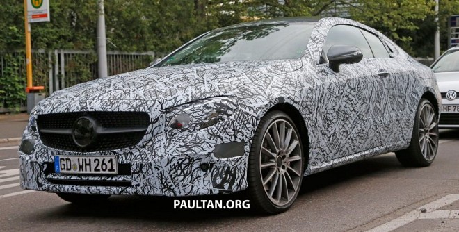 Mercedes-Benz E-Class Coupe Spied testing