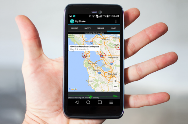 Researchers on Sunday released an Android app that can detect earthquakes