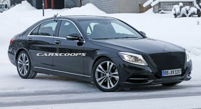 Mercedes Benz S Class Spied during Test Rounds