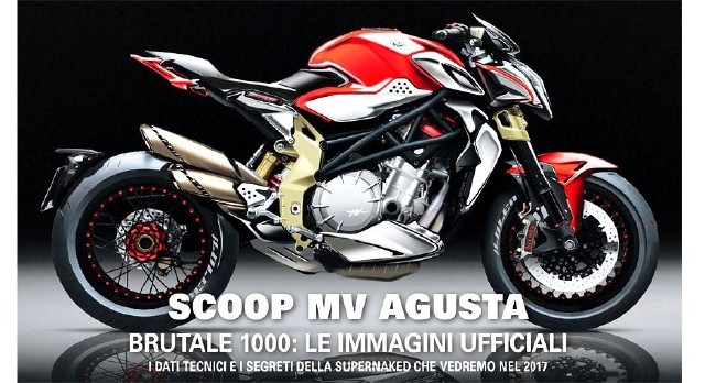 2017 to Embrace the Arrival of 1000cc MV Agusta F4 Brutale