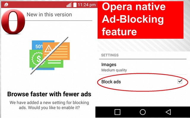 Opera adds Ad-block tool across all mobile platforms