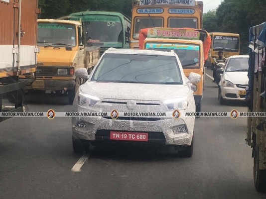 Spied Mahindra Ssangyong Tivoli soon to be launched in India