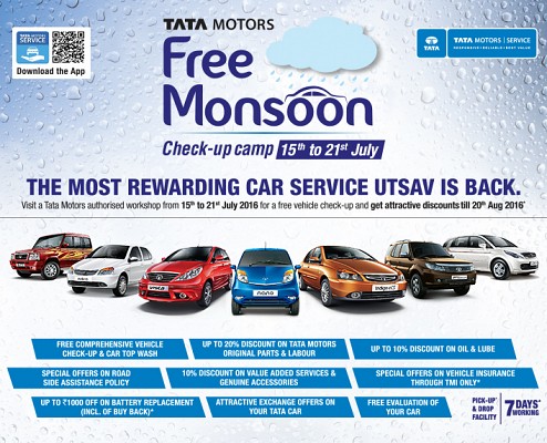 Tata Motors Monsoon Free check up camp