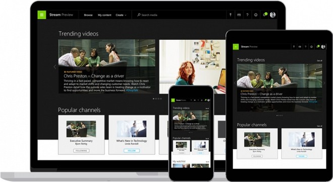 Microsoft Unveiled Youtube Like Stream Video Tool For Business