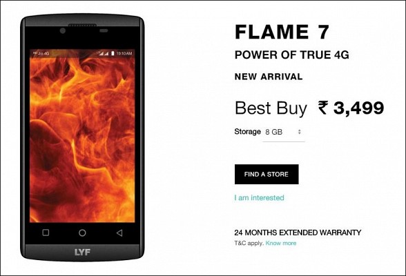 Reliance Jio Launched Flame 7 and Wind 7 With VoLTE Support