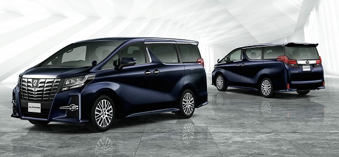 Toyota Alphard Premium Luxury MPV Front and Rear Profile