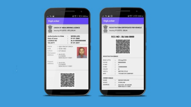  Digital Driving licence and RC To be Valid Via DigiLocker App soon