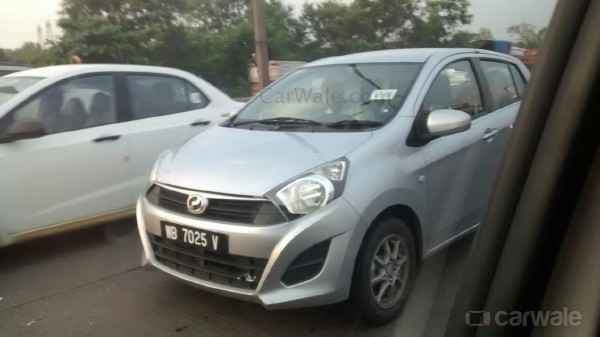 Perodua Axia or rebadged Daihatsu Ayla spotted in India 
