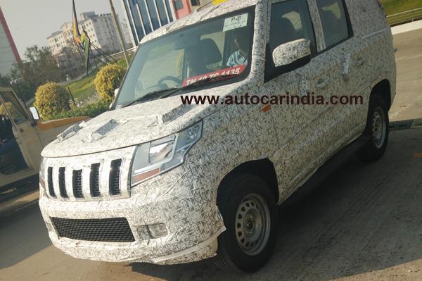 Long Wheelbase Mahindra TUV Spied for the First Time