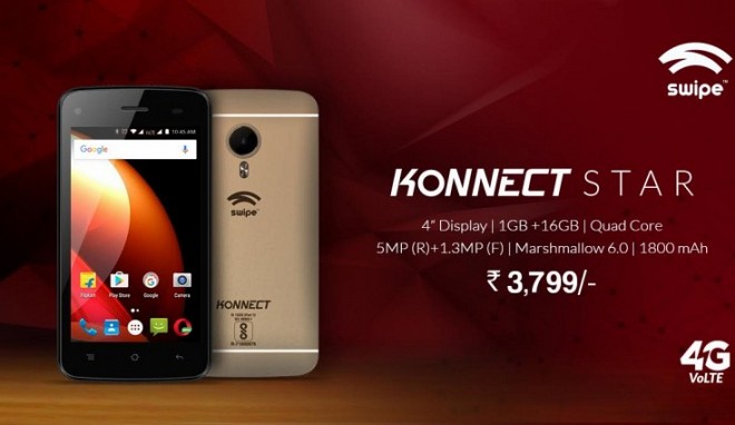 Swipe Konnect Star launched in India