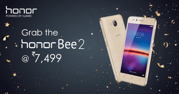 Honor Bee 2 with 4G VoLTE Launched in India at a price of Rs. 7,499