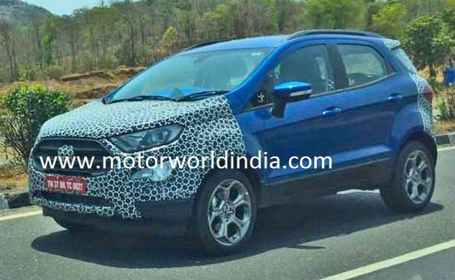 2017 Ford EcoSport Spotted Testing in India, Expected Launch During This Festive Season